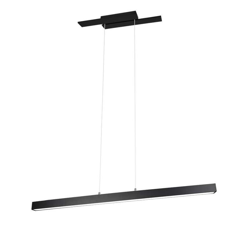 Trio Belfast Black Mat Metal LED Pendant Lamp 375510432