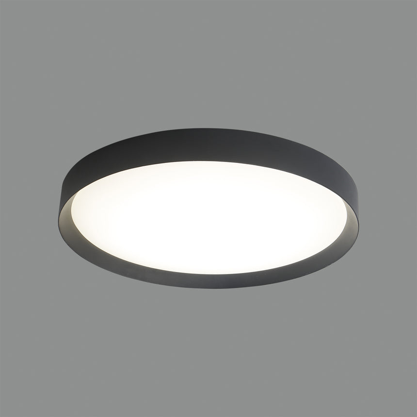 ACB Minsk Plafón 3758/40 Negro Texturado, LED 22W 3000K 1679lm, CRI90 CL.I, LED integrado, Casambi P375840NCA