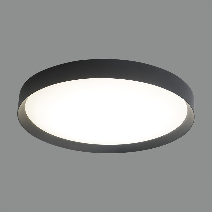 ACB Minsk Plafón 3758/60 Negro Texturado, LED 42W 4000K 3208lm, CRI90 CL.I, LED integrado, Casambi P375861NCA