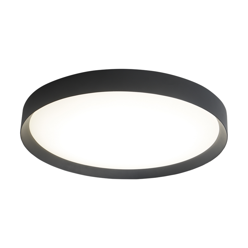 ACB Minsk Plafón 3758/60 Negro Texturado, LED 42W 4000K 3208lm, CRI90 CL.I, LED integrado, Casambi P375861NCA