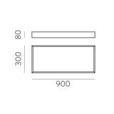 ACB Munich Plafón negro LED Casambi P375991NCA
