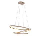 Lámpara de techo colgante Trio Ciola LED gris pardo 2000-4000K 150cm 100W 377210141