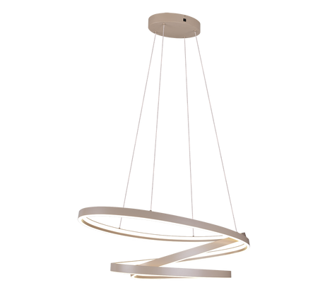 Lámpara de techo colgante Trio Ciola LED gris pardo 2000-4000K regulable 150cm 1