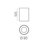 ACB Soul Plafón 3792/8 Blanco Texturado/Oro Satinado, LED GU10 8W, P37920BOS