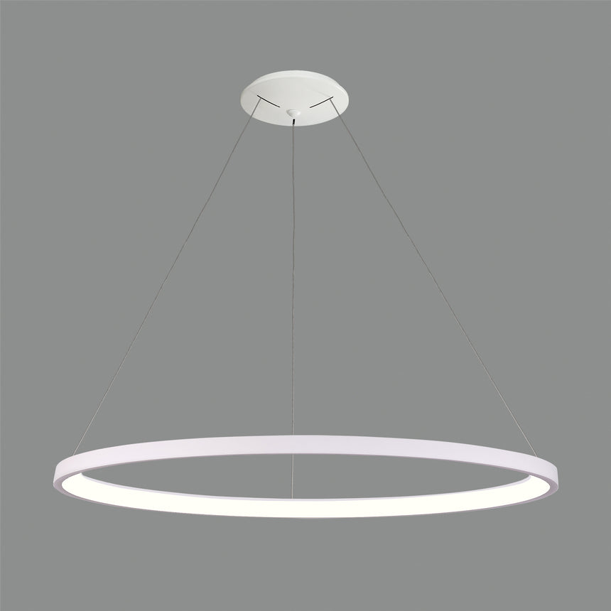 Lámpara de techo colgante ACB Grace blanco texturado Ø98cm C3848472B