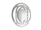 Espejo Schuller Aros plata y negro con mando 120x120cm  - vista 4
