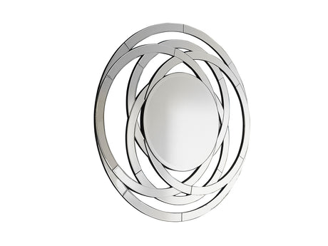 Espejo Schuller Aros plata y negro con mando 120x120cm  - vista 4