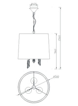 Lámpara de techo Ofertas-3 Dto 50% Mantra gris oscuro 3860