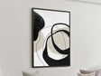 Cuadro acrílico Schuller Actio I pintura acrílica y negro 80x120cm 386548