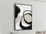 Cuadro acrílico Schuller Actio I pintura acrílica y negro 80x120cm 386548