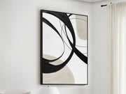Cuadro acrílico Schuller Actio II pintura acrílica y negro 80x120cm 386692