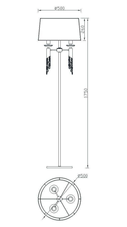 Lámpara de pie Ofertas-3 Dto 50% Mantra gris oscuro 3869