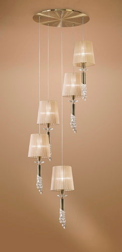 Lámpara de techo Ofertas-3 Dto 50% Mantra dorado 3877