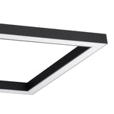 EGLO Macellara Plafón LED portátil regulable 2 luces acero plástico negro blanco 390019