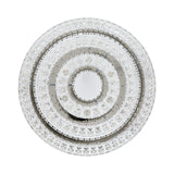 EGLO Toneria Plafón LED 2 luces acero inoxidable cristal cromo claro 39002