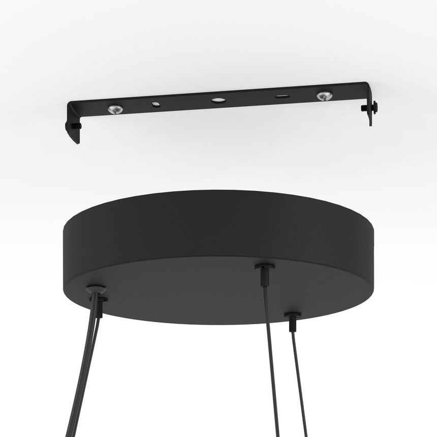 EGLO Altagracia Lámpara de techo colgante LED regulable acero negrooro 390031