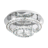 EGLO Toneria Plafón LED acero inoxidable cristal cromo claro 39003