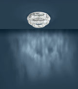 EGLO Toneria Plafón LED acero inoxidable cristal cromo claro 39003