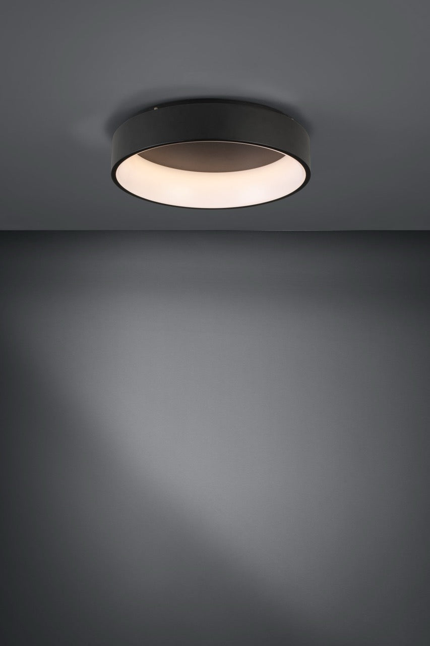 EGLO Marghera 2 Plafón LED regulable acero plástico negro blanco 390051