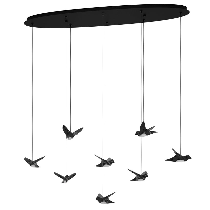 EGLO Paratebueno Lámpara de techo colgante LED regulable acero aceroplástico negro - 390055