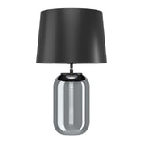 EGLO Cuite Lámpara sobremesa vidrio acero negro transparente negro 390063