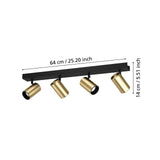 EGLO Cumaribo Foco LED acero negrolatón 390085