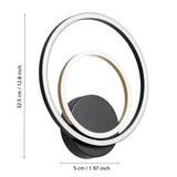 EGLO Lanacera Lámpara de pared LED 2 luces aceroaluminio plástico negrooro blanco 390088
