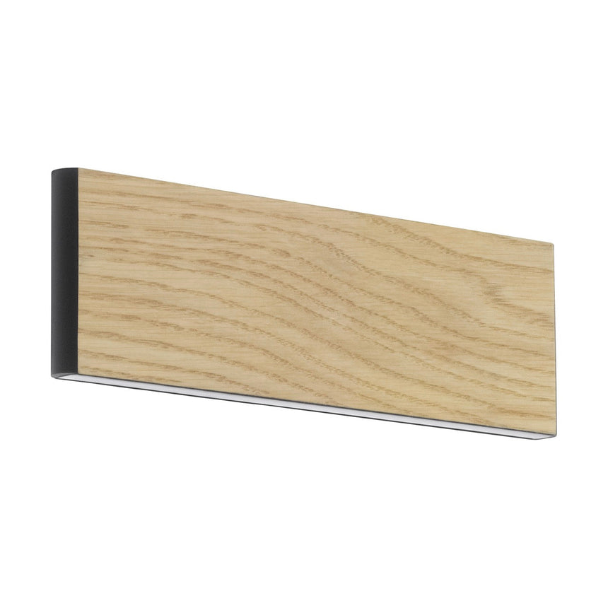 EGLO Climene Lámpara de pared LED aluminiomadera negrocafé 390127