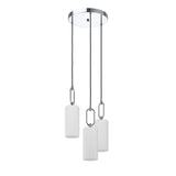 EGLO Majana Lámpara de techo colgante acero vidrio opalino cromo blanco 390128