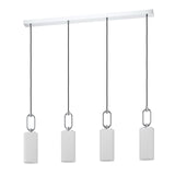 EGLO Majana Lámpara de techo colgante acero vidrio opalino cromo blanco 390129