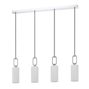 EGLO Majana Lámpara de techo colgante acero vidrio opalino cromo blanco 390129