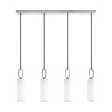 EGLO Majana Lámpara de techo colgante acero vidrio opalino cromo blanco 390129