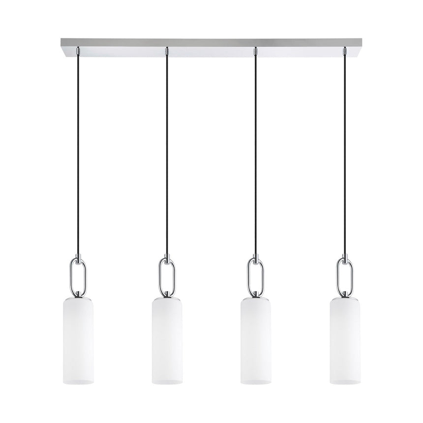 EGLO Majana Lámpara de techo colgante acero vidrio opalino cromo blanco 390129
