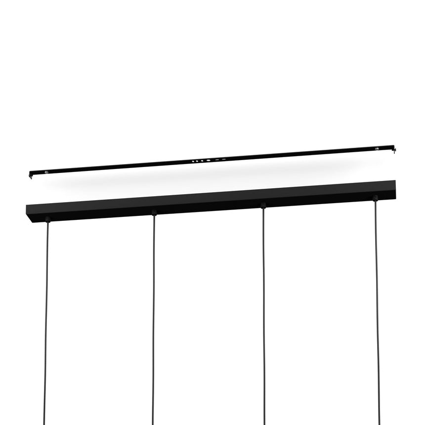 EGLO Estanys 1 Lámpara de techo colgante acero vidrio negro - 390162