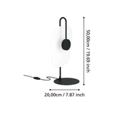 EGLO Larderia Lámpara sobremesa LED aceromadera negroblanco 390208