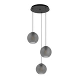 EGLO Arangona Lámpara de techo colgante acero vidrio negro - 390213
