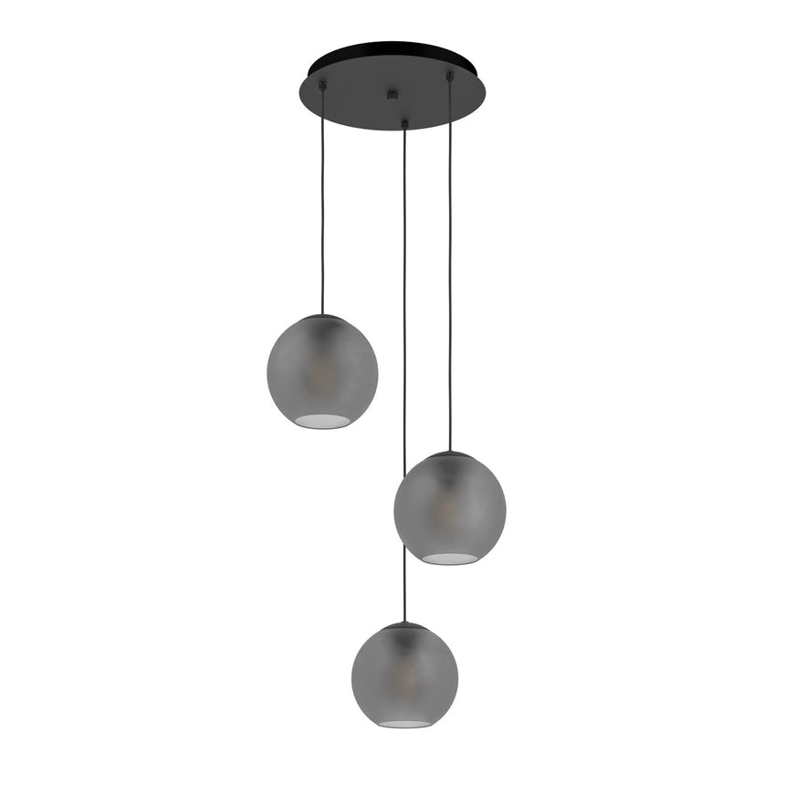 EGLO Arangona Lámpara de techo colgante acero vidrio negro - 390213