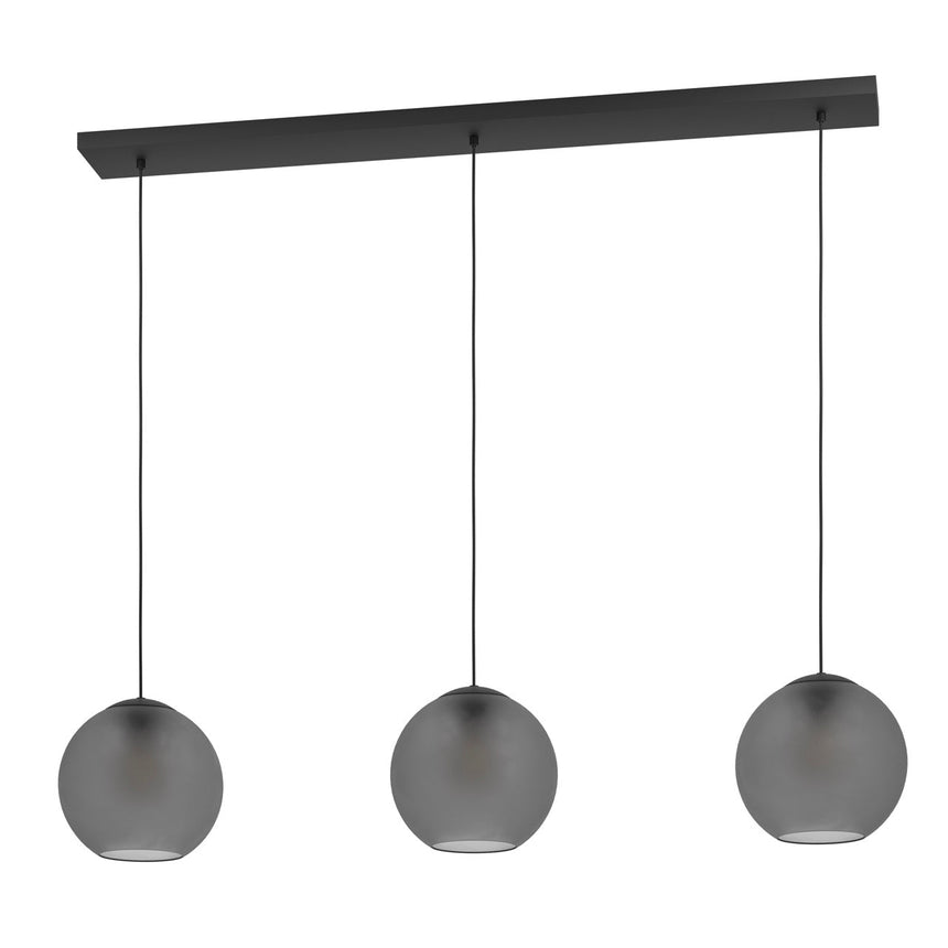 EGLO Arangona Lámpara de techo colgante acero vidrio negro - 390214