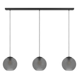 EGLO Arangona Lámpara de techo colgante acero vidrio negro - 390214