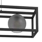 EGLO Arangona Lámpara de techo colgante acero vidrio negro - 390215