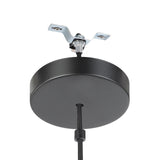 EGLO Paisano Lámpara de techo colgante acero rattan negro naturaleza 390238