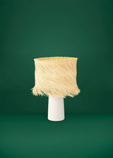 EGLO Paisano Lámpara sobremesa cerámica rattan beige naturaleza 390239