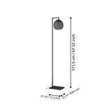 EGLO Arangona Lámpara de pie acero vidrio negro - 390254