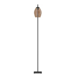 EGLO Estanys 1 Lámpara de pie acero vidrio negro - 390255