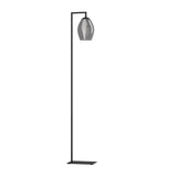 EGLO Estanys Lámpara de pie acero vidrio vaporizado negro negro transparente 390256