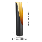 EGLO Prebone Lámpara sobremesa LED acero negrooro 390266
