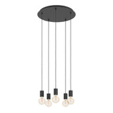 EGLO Huebro Lámpara de techo colgante acero negro 390267
