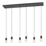 EGLO Huebro Lámpara de techo colgante acero negro 390268