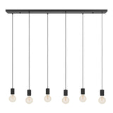 EGLO Huebro Lámpara de techo colgante acero negro 390268
