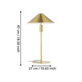 EGLO Paraguay Lámpara sobremesa LED regulable acero latón cepillado 390274
